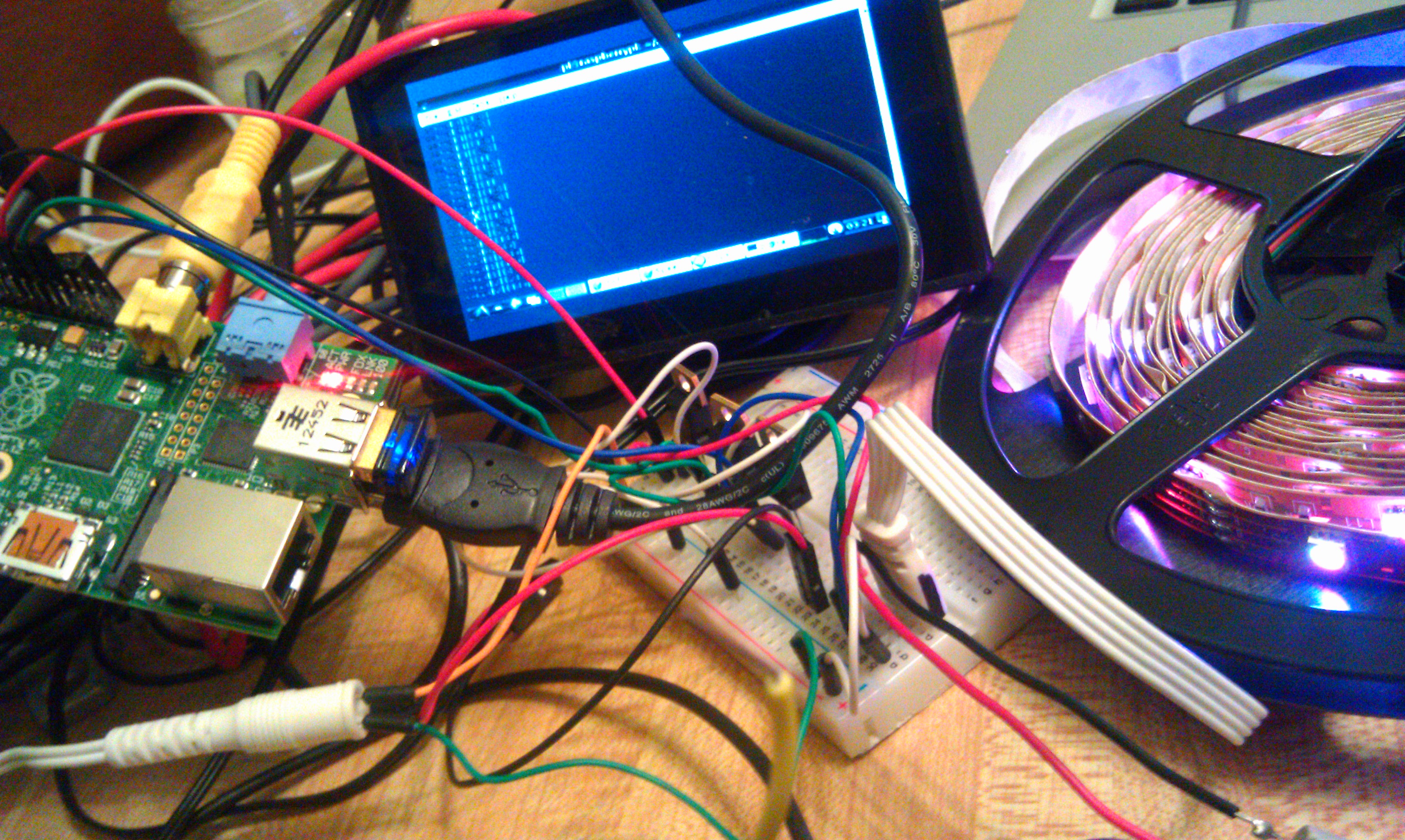 Controlling an LED Strip with a RaspberryPi. | kscottz