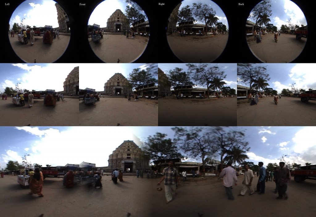 The entire panorama stitching process as one big image. 